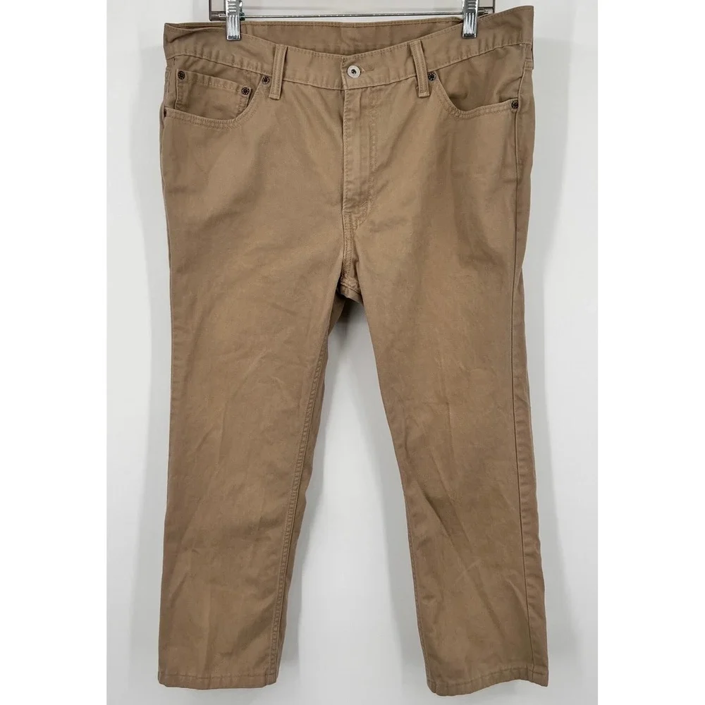 Levis 511 Slim Fit Khaki Pants Mens 38x30 Tan Cotton Chino Trousers 540196‎
